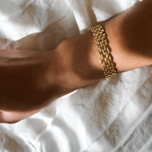 n e w | woven 18k gold bracelet - Picture 2 of 4